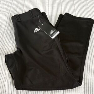 NWT Boys Adidas Black Performance Baseball Panta